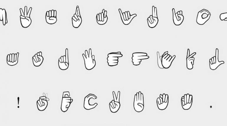 iOS พัฒนาแป้นพิมพ์ภาษามือสำหรับคนหูหนวก